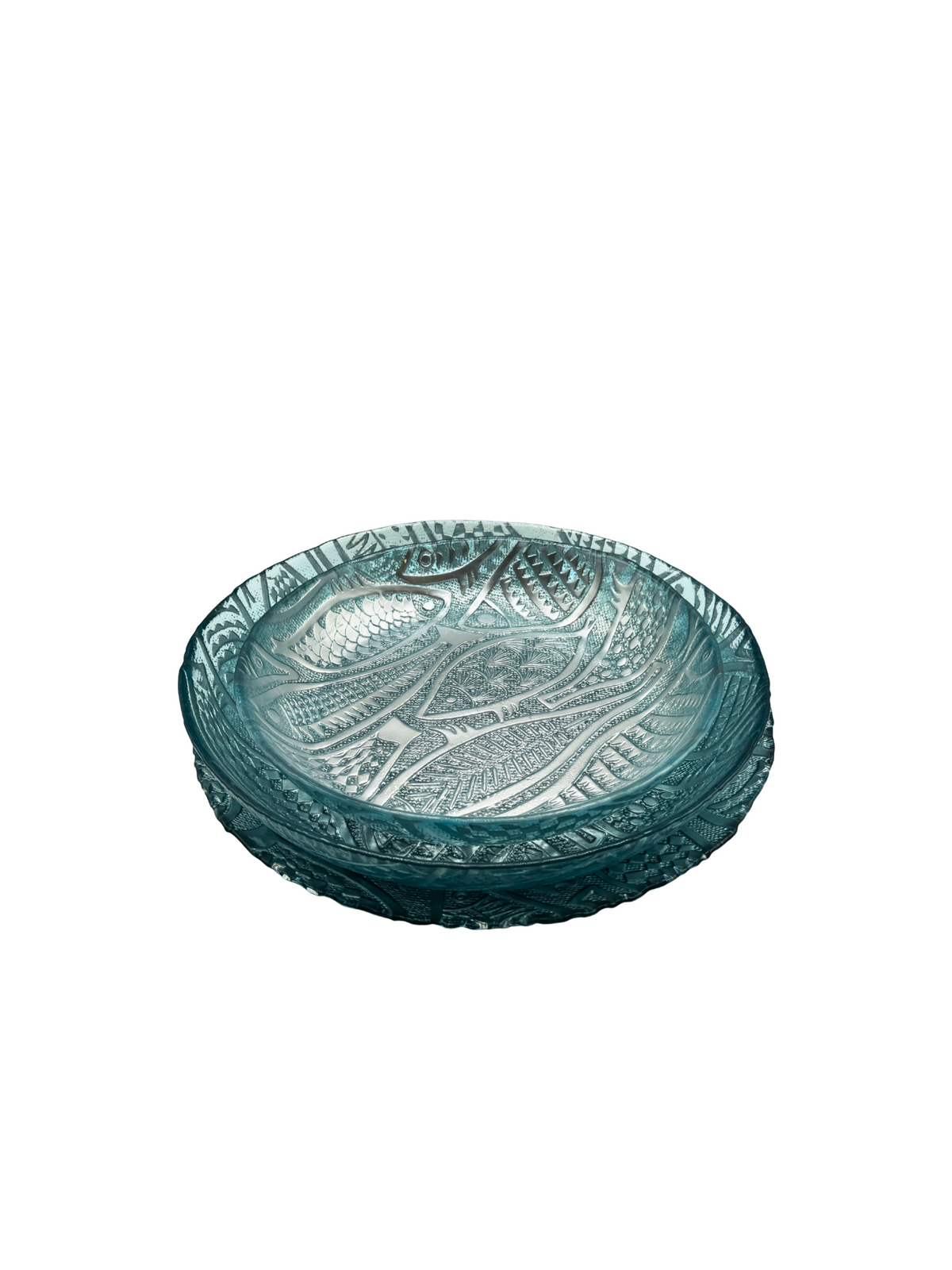 Grande Assiette de Présentation Motif Poissons