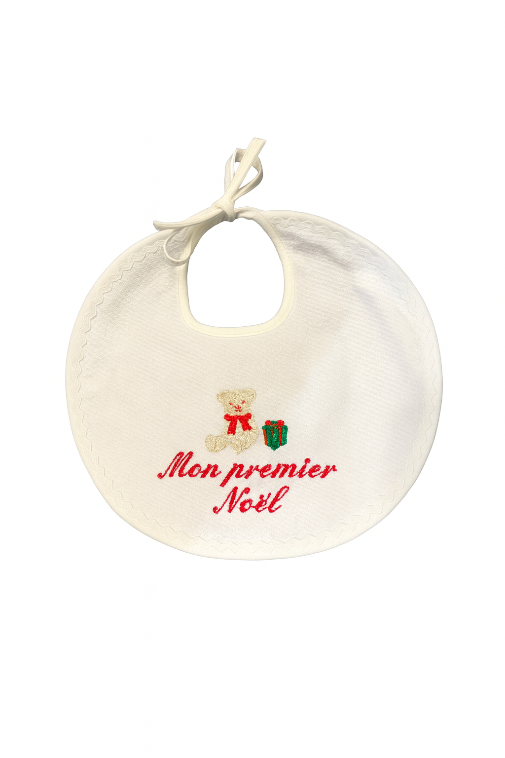 Bavoir croquet "mon premier noël"