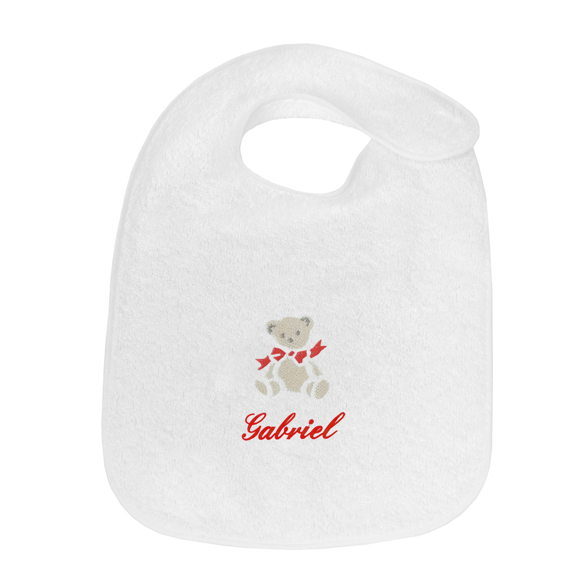 Bavoir Personnalisé Broderie Ours