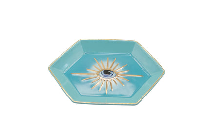 Coupelle Hexagonale Œil Rose
