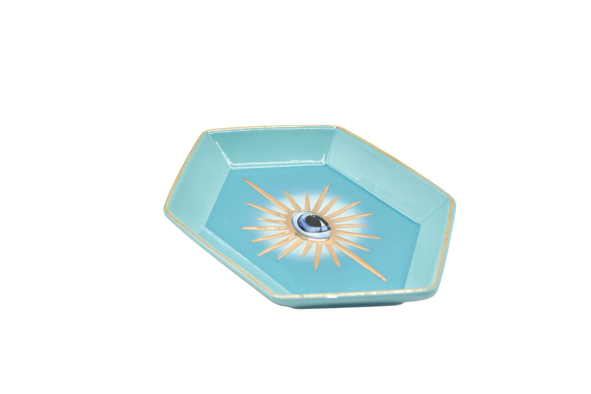Coupelle Hexagonale Œil Rose