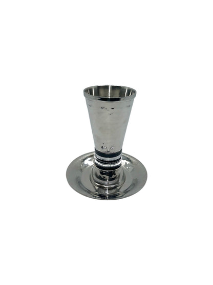 Verre de kiddouch avec Coupelle- Noir