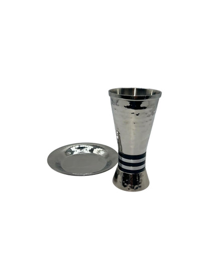 Verre de kiddouch avec Coupelle- Noir