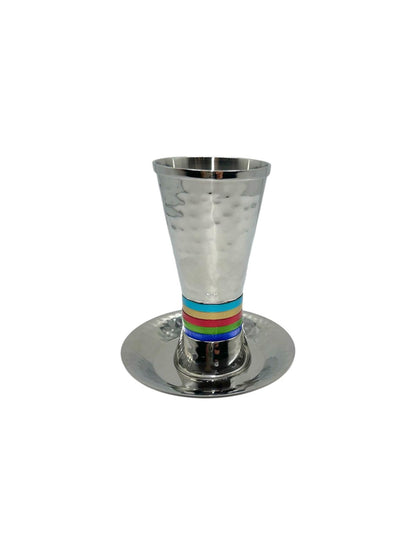 Verre de kiddouch avec Coupelle- Noir