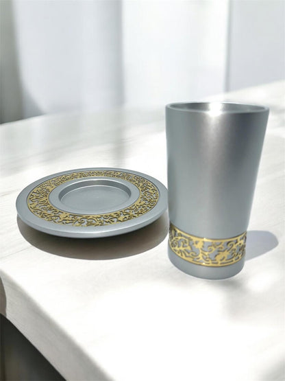 Verre de Kiddouch à Bande Doré