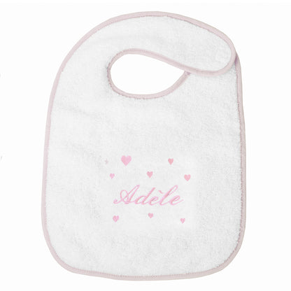 Bavoir Personnalisé Broderie Coeur