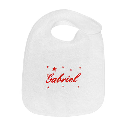 Bavoir Personnalisé Broderie Étoile