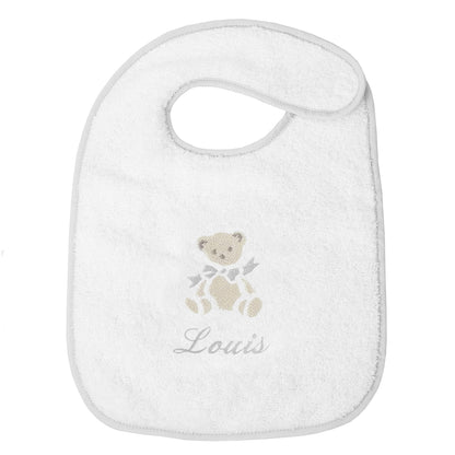 Bavoir Personnalisé Broderie Ours