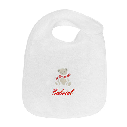 Bavoir Personnalisé Broderie Ours
