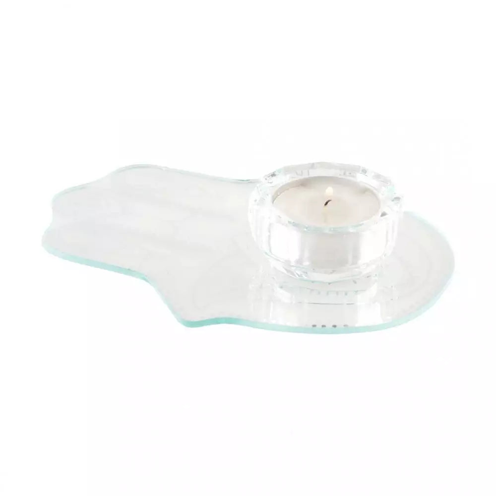 Bougeoir Main de Fatma Argent Miroir