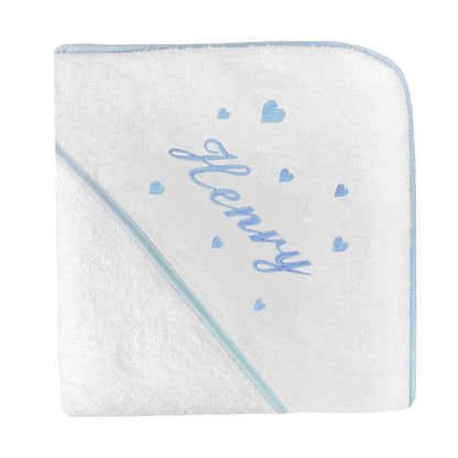 Cape de bain Broderie Coeur
