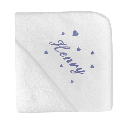 Cape de bain Broderie Coeur