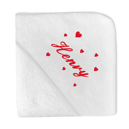Cape de bain Broderie Coeur