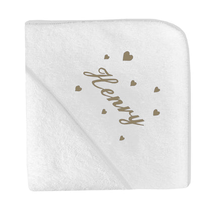 Cape de bain Broderie Coeur