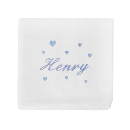 Lange pour bébé Broderie Coeur