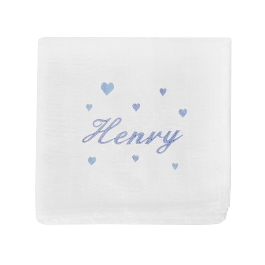 Lange pour bébé Broderie Coeur