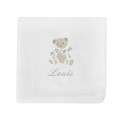 Lange pour bébé Broderie Ours