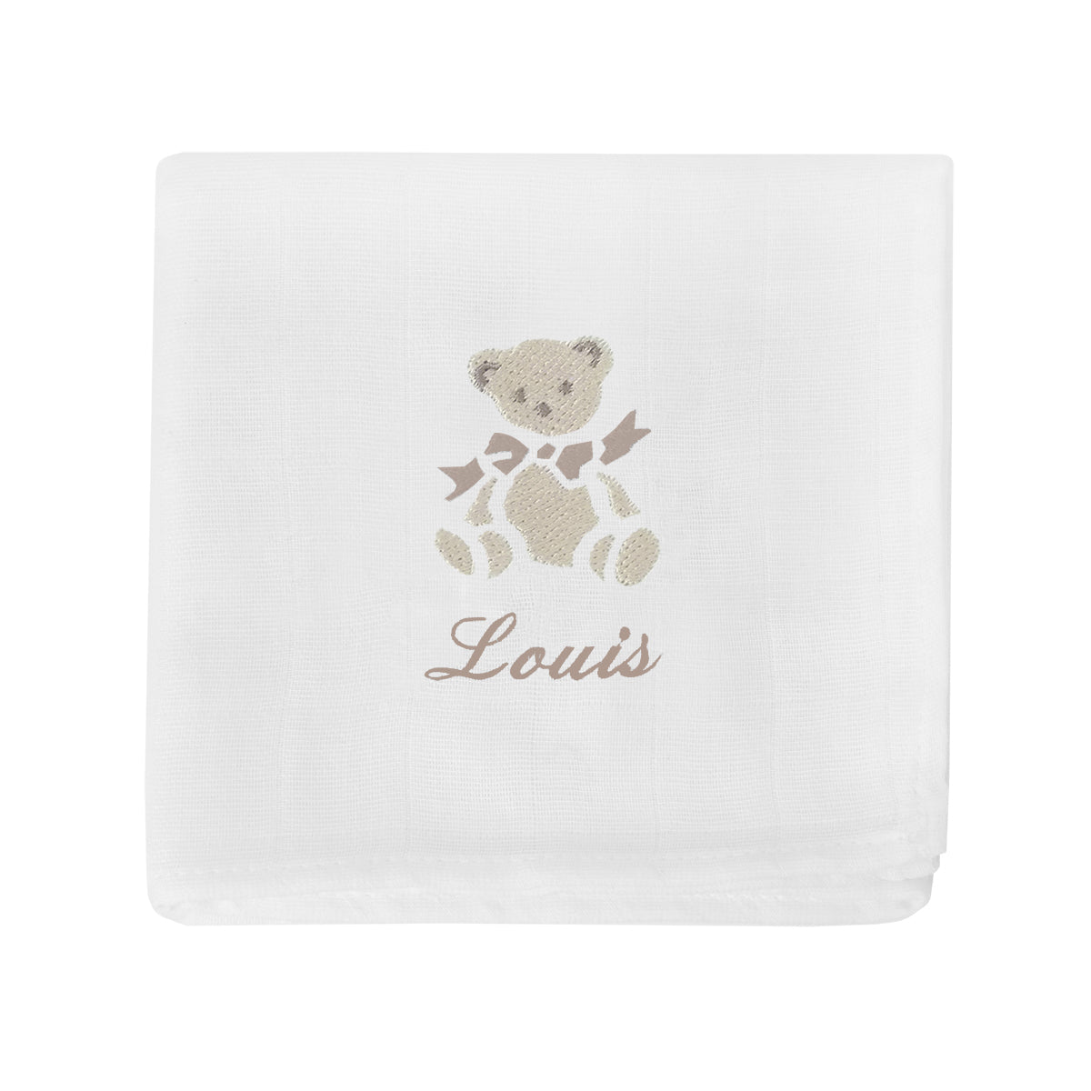 Lange pour bébé Broderie Ours