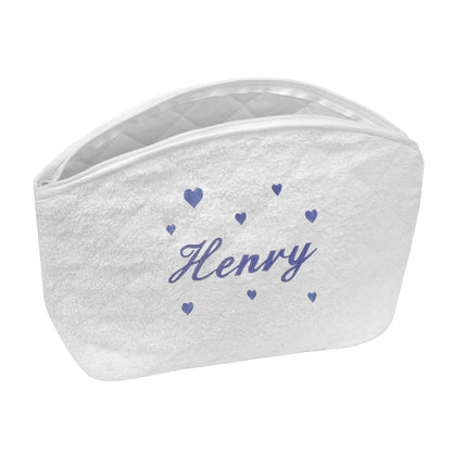 Trousse de toilette éponge Broderie Coeur